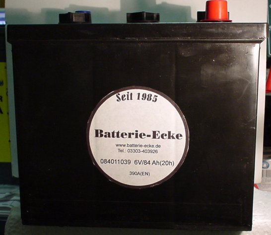 Starterbatterie 6V/84 Ah(C20) Starterbatterie 08411PP