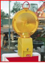 Monolight, LED- zweiseitig- gelb Blink-/Dauerlicht mit Halter  111602-1