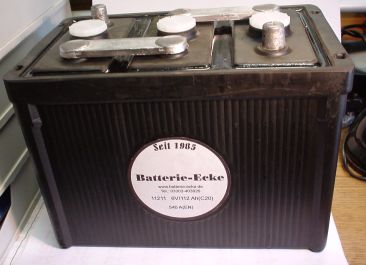 Starterbatterie 6V/112 Ah(C20) Hartgummiegeh�use