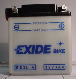 Motorradbaterie 12V/3Ah(C20)  EXIDE mit S�urepack