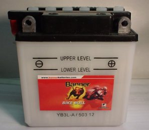 Motorradbatterie 12V/3 Ah(C20) Banner Bike Bull 50312