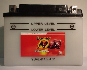 Motorradbatterie 12V/4Ah(C20) Banner