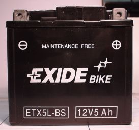 Motorradbatterie  12V/4Ah(C20) EXIDE