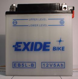 Motorradbatterie 12V/5Ah(C20)  EXIDE mit S�urepack