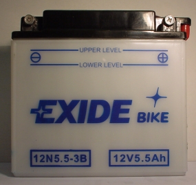 Motorradbatterie 12V/5,5Ah(C20) EXIDE mit S�urepack