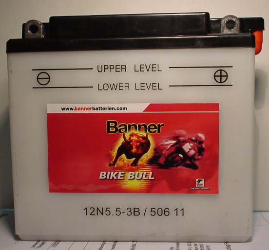 Motorradbatterie 12V/5,5Ah(C20) Banner Bike Bull 50611