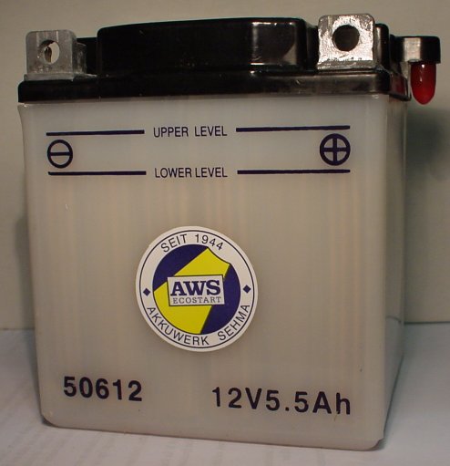Motorradbatterie 12V/6Ah(C20) SHG