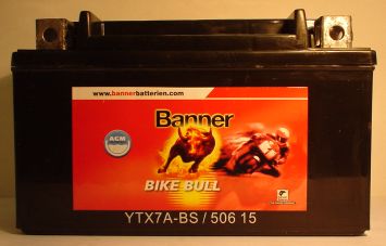Starterbatterie 12V/6 Ah(C20) Banner Bike Bull 50615