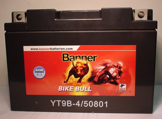 Motorradbatterie 12V/8 Ah(C10) Banner Bike Bull 50801
