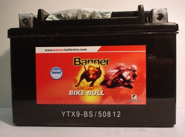 Motorradbatterie 12V/8 Ah(C20) Banner Bike Bull 50812