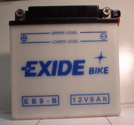 Motorradbatterie 12V/9Ah(C20) EXIDE