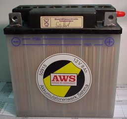 Motorradbatterie 12V/9 Ah SHG  50915