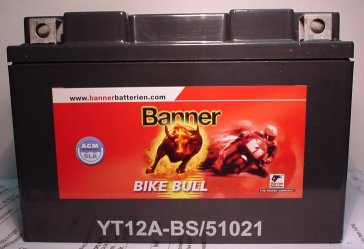 Motorradbatterie 12V/10 Ah(C10) Banner