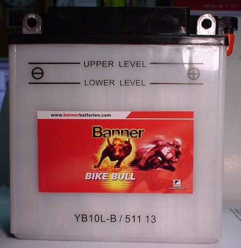 Motorradbatterie 12V/11 Ah(C20) Banner Bike Bull 51113