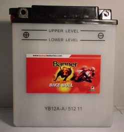 Motorradbatterie 12V/12 Ah(C20) Banner Bike Bull 51211
