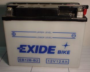 Motorradbatterie 12V/12Ah(C20) EXIDE