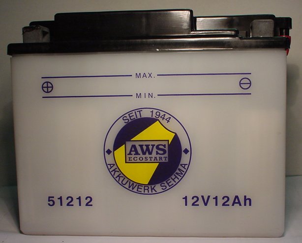 Motorradbatterie 12V/12 Ah(C20) EB12B-B2  YB12B-B2  51212