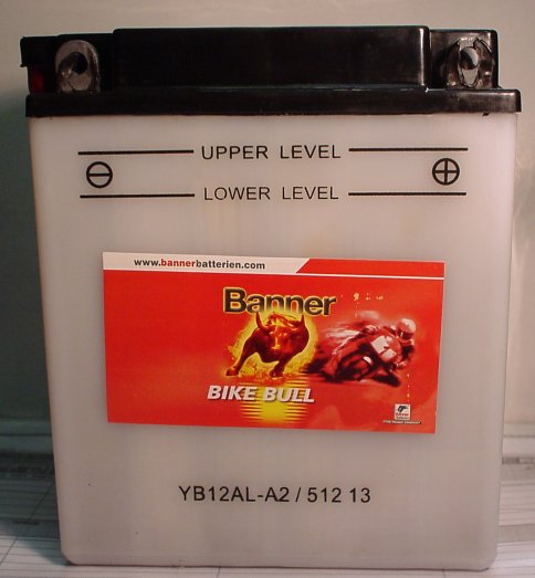 Motorradbatterie 12V12 Ah(C20) Banner Bike Bull 51213