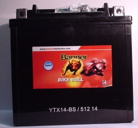 Motorradbatterie 12V/14Ah(C20) Banner Bike Bull  51419  51214