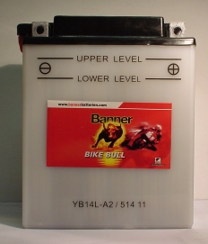 Motorradbatterie 12V/14Ah(C20) Banner Bike Bull 51411
