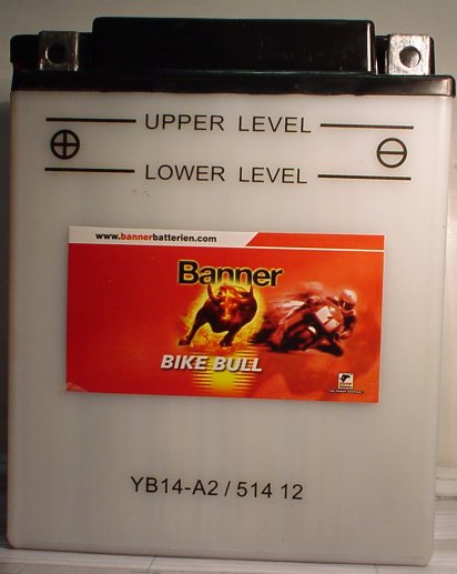 Motorradbatterie 12V/14 Ah(C20) Banner Bike Bull 51412