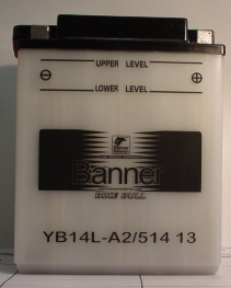 Motorradbatterie 12V/14 Ah(C20)  Banner