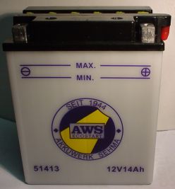 Motorradbatterie 12V/14 Ah(C20)