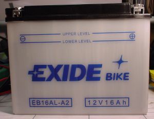 Motorradbatterie 12V/16Ah(C20) EXIDE