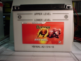 Motorradbatterie 12V/16Ah(C10) Banner Bike Bull 51616
