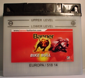 Motorradbatterie 12V/18 Ah(C20) Banner