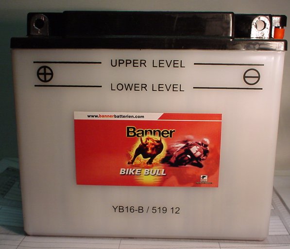 Motorradbatterie 12V/19 Ah(C20) Banner Bike Bull 51912
