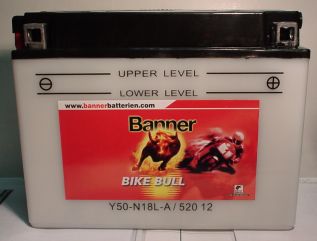 Motorradbatterie 12V/20Ah(C20) Banner Bike Bull 52012