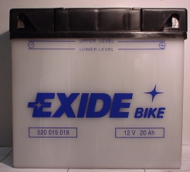 Motorradbatterie 12V/20Ah(C20) EXIDE