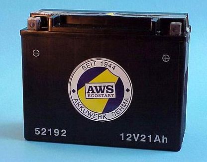 Motorradbatterie 12V/21Ah(C20)