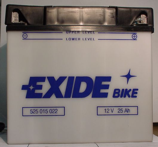Motorradbatterie 12V/25Ah(C20) EXIDE
