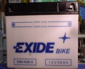Motorradbatterie 12V/30 Ah(C20) EXIDE 53034