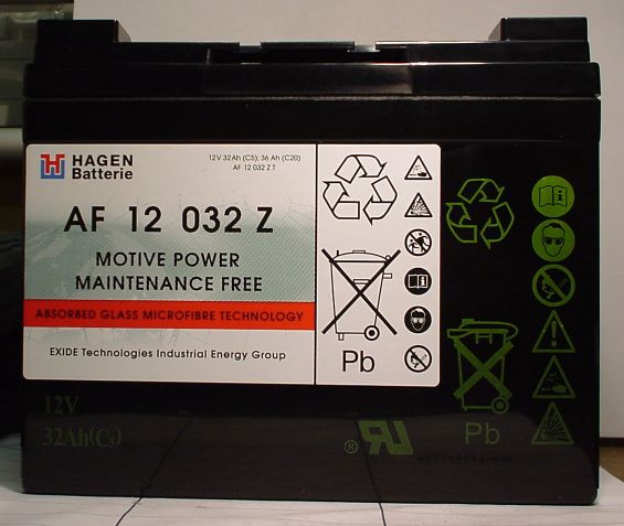 AGM wartungsfr. Blockbatterie 12V/32Ah(C5) 81009106