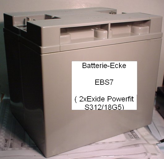 Akkusatz aus 2 St�ck S312/18G5 EBS7 ohne Kabelsatz kompatibel APC RBC7