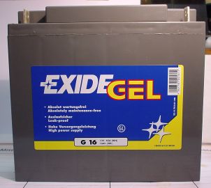 EXIDE gel Batterie 12V/16 Ah (C20) EXIDE Gel G16