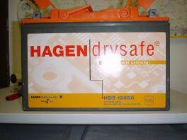 HAGEN drysafe Batterie 12V/65Ah 596436   HAGEN drysafe HDS-12650NB