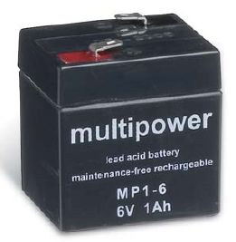 multipower Batterie 6V/1 Ah(C20)