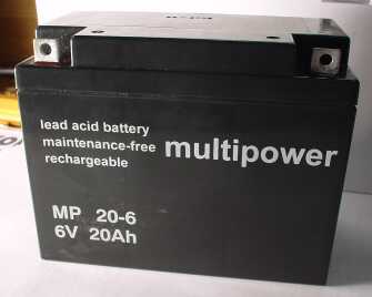 multipower-Batterie 6V/20Ah(C20) Multipower MP20-6