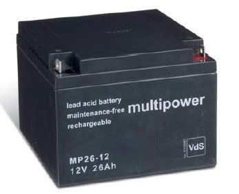 multipower Batterie 12V/26 Ah(C20) Multipower MP26-12