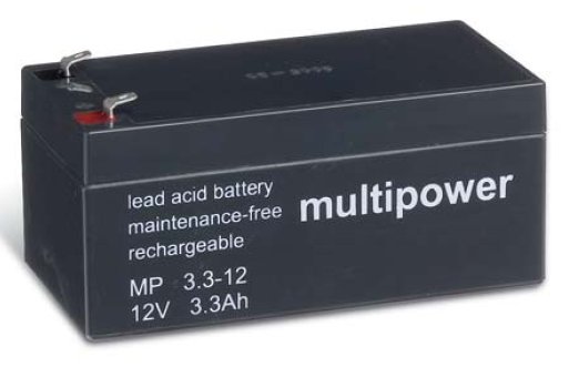 multipower Batterie 12V/3,3 Ah(C20) Multipower MP3,3-12