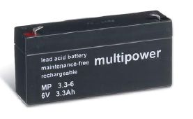 multipower Batterie 6V/3,3 Ah(C20) Multipower MP3,3-6