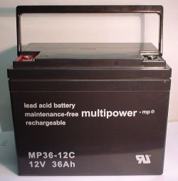 multipower Batterie 12V/36 Ah(C20) MP36-12C