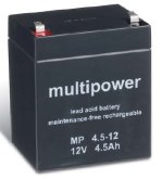 multipower Batterie 12V/4,5 Ah(C20) Multipower MP4,5-12