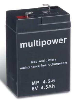 multipower Batterie 6V/4,5 Ah(C20) Multipower MP4,5-6
