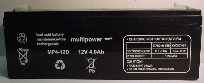 multipower Batterie 12V/4 Ah(C20) Multipower MP4-12D