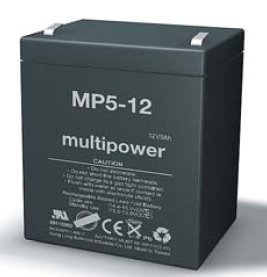 multipower Batterie 12V/5 Ah (C20) Multipower MP5-12